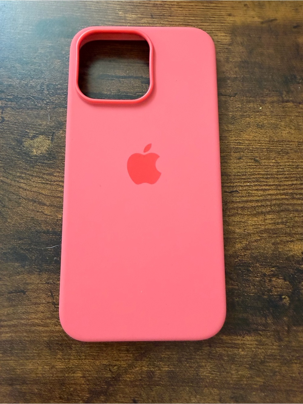 Apple Silicone iPhone Case - Pink Guava